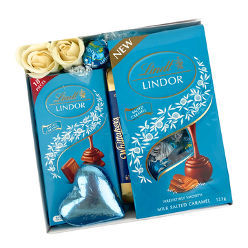 Lindt Lindor Chocolate Gift Box | Blue boys chocolates | Delivered NZ Wide | Celebration Box NZ