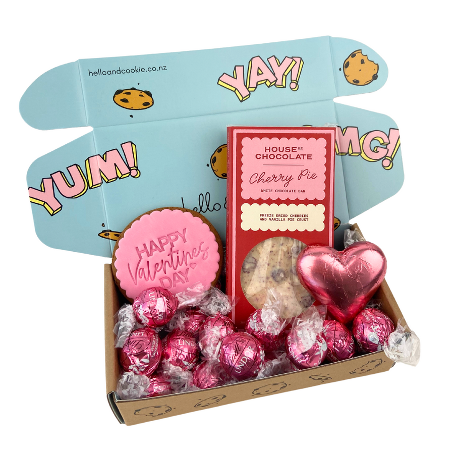 Happy Valentine's Day Gift Box | Cherry Pie Chocolate | Celebration Box NZ