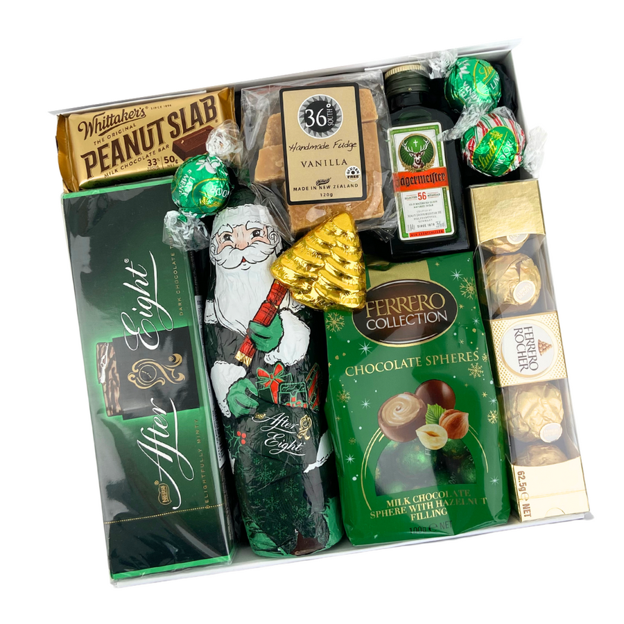 Jagermeister Chocolate Christmas Gift Boxes NZ | After Eight Treats | Christmas Gift Box NZ | Celebration Box NZ