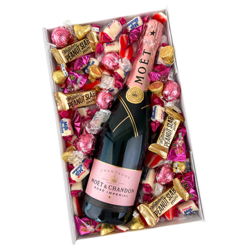 Moet Champagne Gift Box | Champagne and Chocolate Gift Box | Delivered NZ Wide | Celebration Box NZ