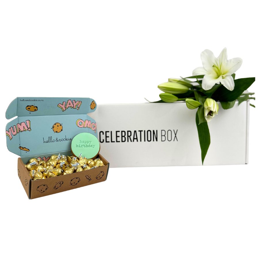 Chocolate Kisses and Flowers | Celebrate someone with Celebration Box NZ