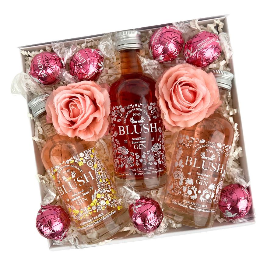 Mini Gin Trio Alcohol Gift Box with Celebration Box. NZ Wide Delivery and Auckland Same Day Available.