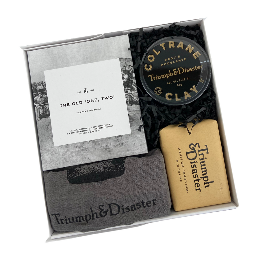 Triumph and Disaster Shampoo and Conditioner Gift Box NZ | The old one, two gift boxes nz | Celebration Box NZ