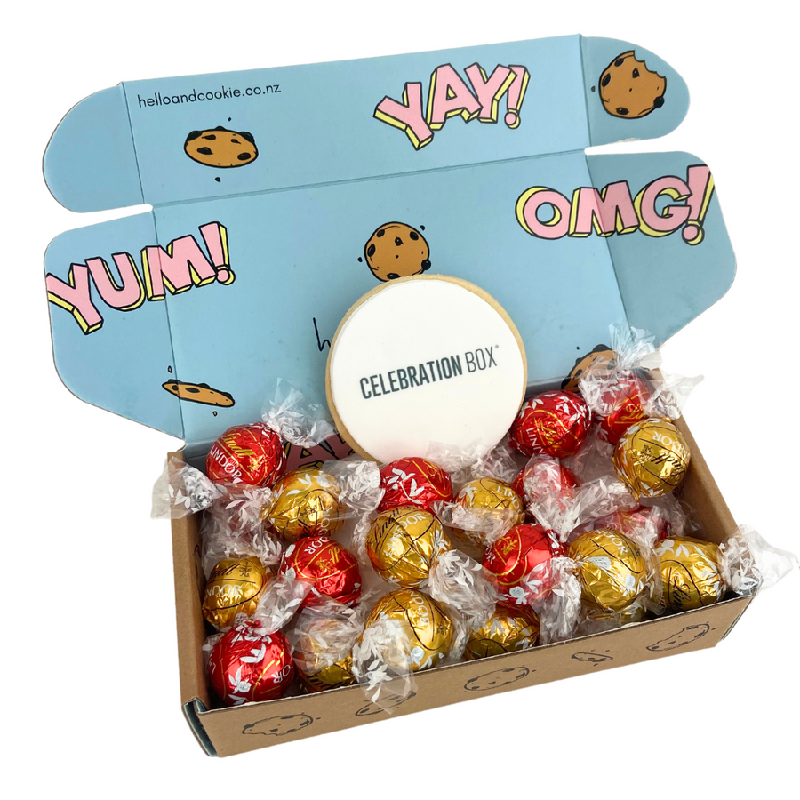 Chocolate factory Corporate Christmas Gift Box | Personalised Branded cookie corporate gift | Delivered NZ Wide | Celebration Box NZ