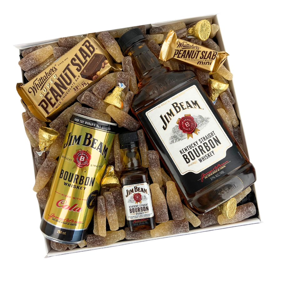 Bourbon and Cola Gift Box with Celebration Box. NZ Delivery and Auckland Same Day