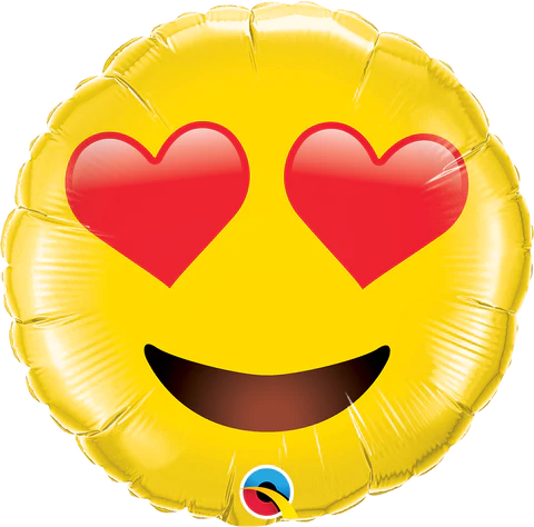 ADD ON: Smiley Face Heart Eyes Balloon