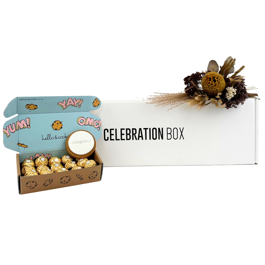 Chocolate and Flower Gift Box | Make someones day | Celebration Box NZ