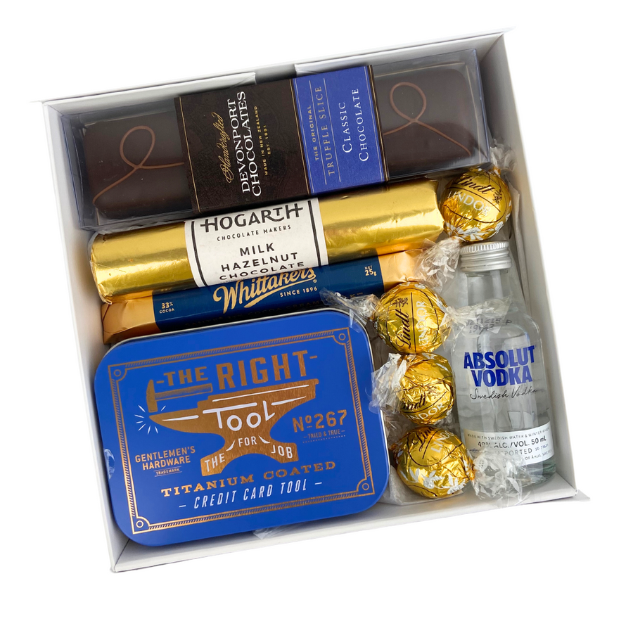 Nailed It Tool and Chocolate Gift Box | Perfect for the dad who loves being on the tools | Celebration Box NZ | Delivered Nation Wide