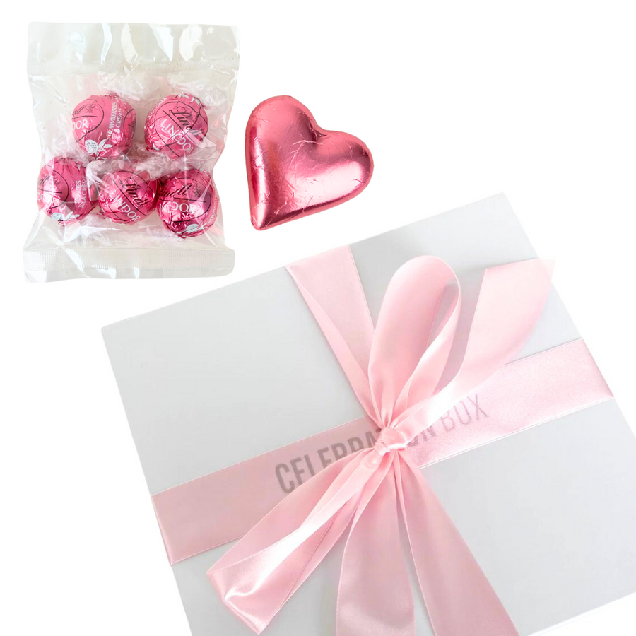 Pink Ribbon and Chocolate Bundle Gift | Add to your gift box | Celebration Box NZ