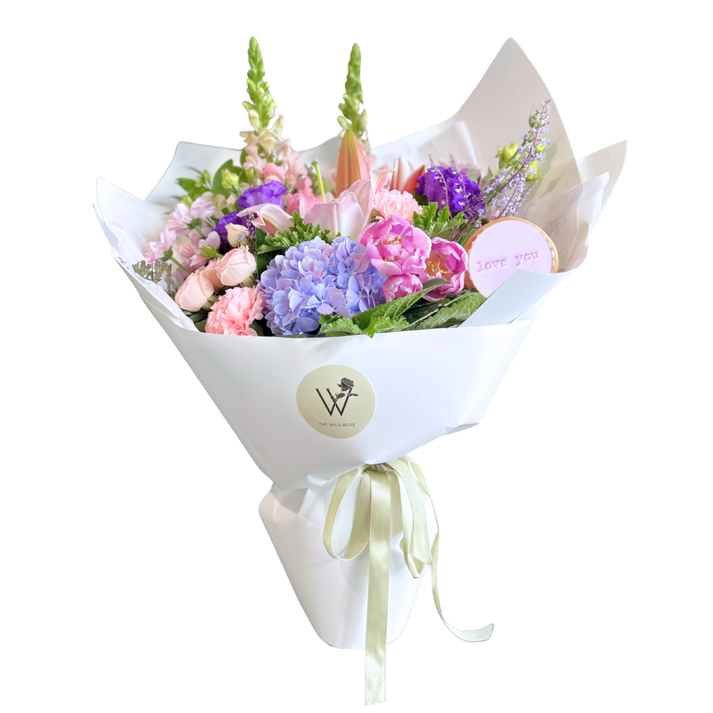 Blush Pink Bouquet With Free Cookie