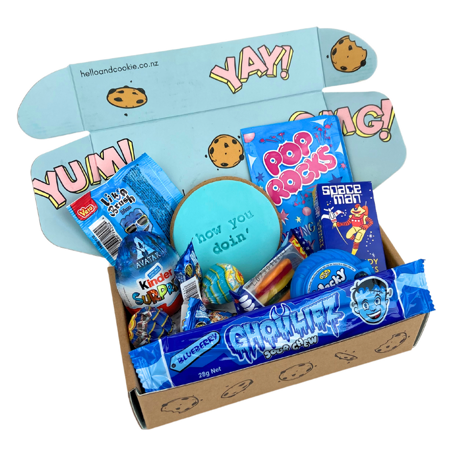 Blue gift 2024 basket for boyfriend