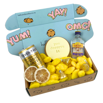 Sippin on Gin and Juice Cookie Gift box | Cocktail Mix Gift Box | Celebration Box NZ | Delivered NZ Wide