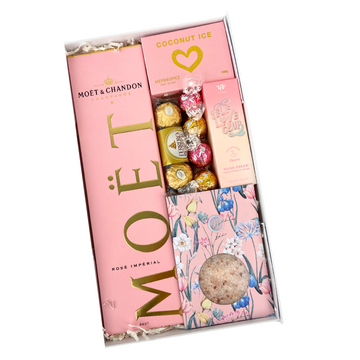 Pink Moet Champagne Gift Box | Celebration Box NZ 