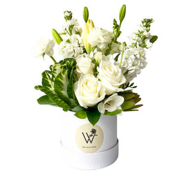 White Flowers with The Wild Rose and Celebration Box NZ.