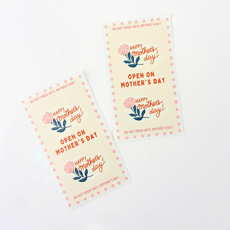 Open on Mother's Day sticker | Celebration Box NZ