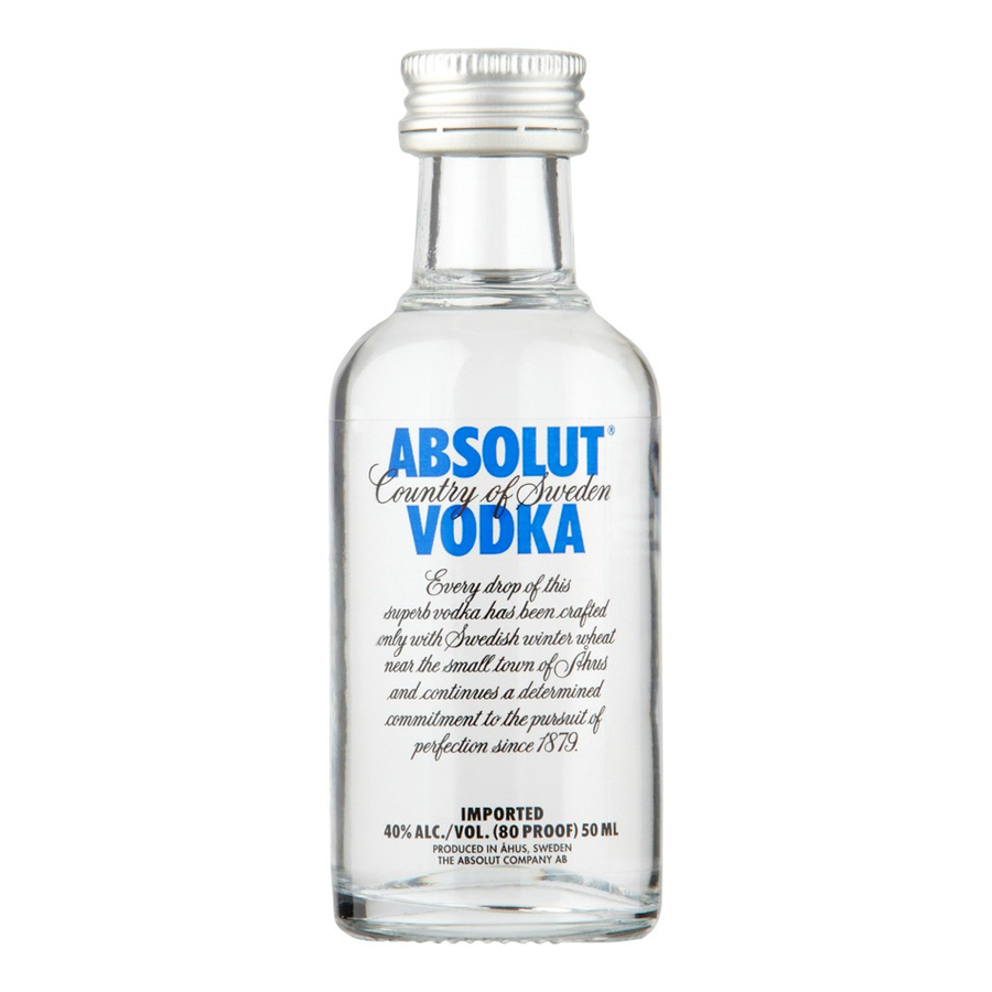 ADD ON: Miniature Absolut Vodka 50ml-Gift Boxes and sweet treats New Zealand wide-Celebration Box NZ