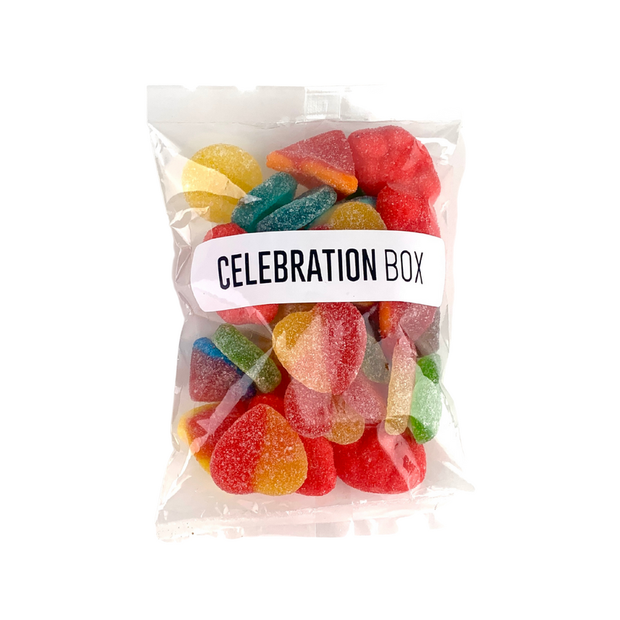CANDY AND SOUR MIX WITH CELEBRATION BOX. DELIVERY AUCKLAND AND NZ WIDE