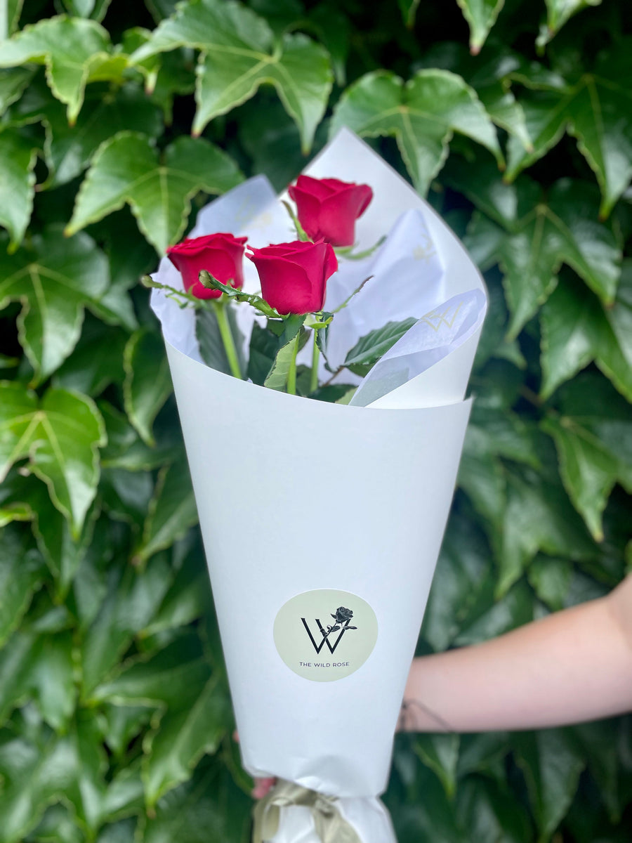 Rose Patch Flower Gift Box for Valentine's Day, Delivery Auckland Wide 7 Days a Week