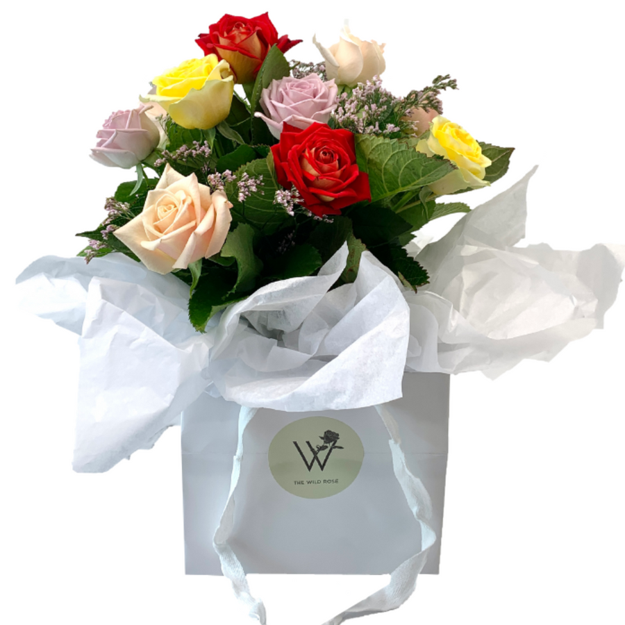 Rose Patch Flower Gift Box, Valentine's Day NZ, Delivery Auckland Wide 7 Days a Week