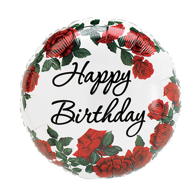 ADD ON: Happy Birthday Rose Balloon (Auckland Only)-Gift Boxes and sweet treats New Zealand wide-Celebration Box NZ