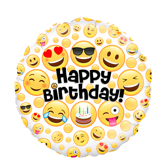 ADD ON: Emoji Birthday Helium Balloon (Auckland Only)