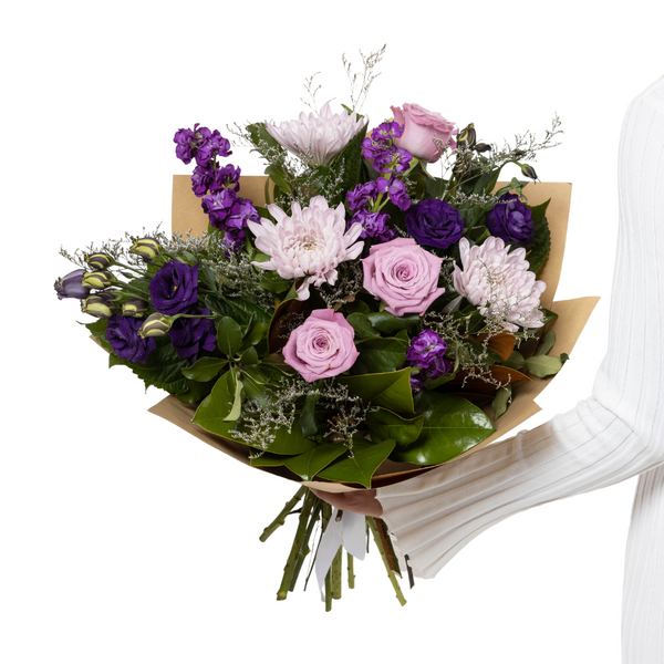 Mauve Bouquet Celebration Box Flower Delivery NZ Wide
